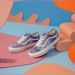 EUC! VANS X Liberty Of London Old Skool Sneakers Sz 7.5 Floral Paisley